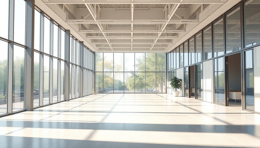 Modern commercial space in Boca Raton, spacious and customizable office interior.