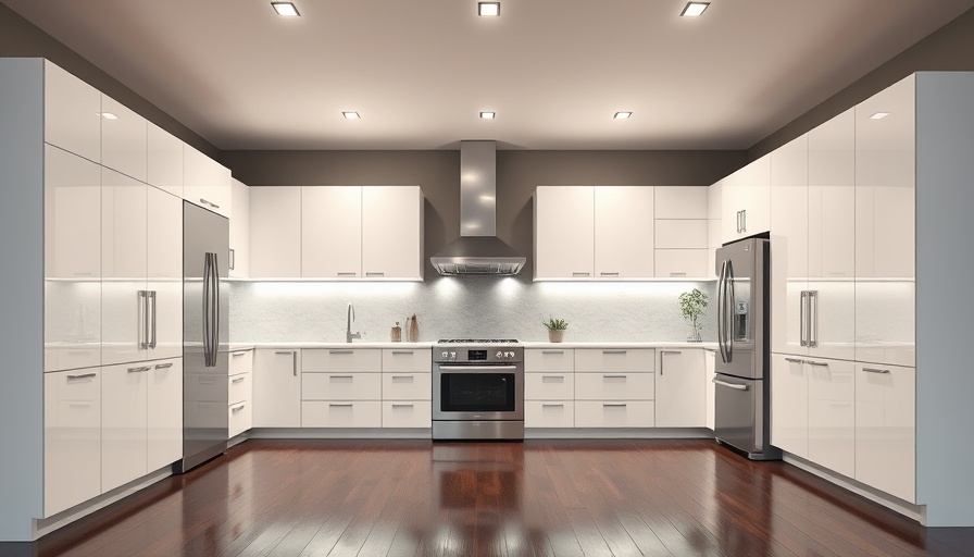 Contemporary kitchen design for spec house loans in New York.
