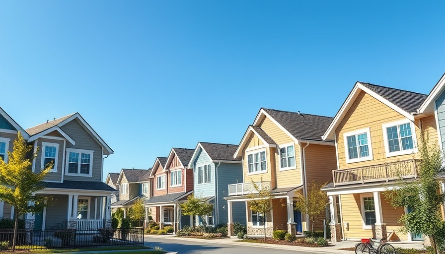 Charming neighborhood in the Finger Lakes Region, modern houses.