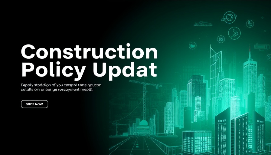 Capital Smart City Construction Policy Update graphic in green theme.