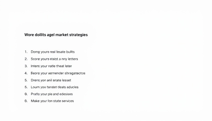 Table of commercial real estate market strategies and reasons.