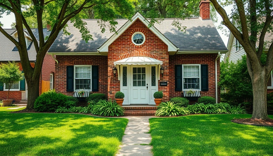 Charming vintage brick house, ideal home setting, good time to buy a house.