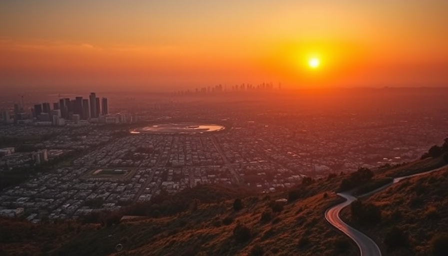 Expansive view of Los Angeles at sunset for 'Sell My House Fast in Los Angeles.'