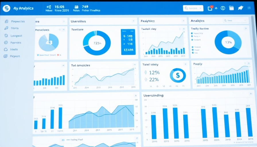 Analytics dashboard with user metrics for commercial real estate