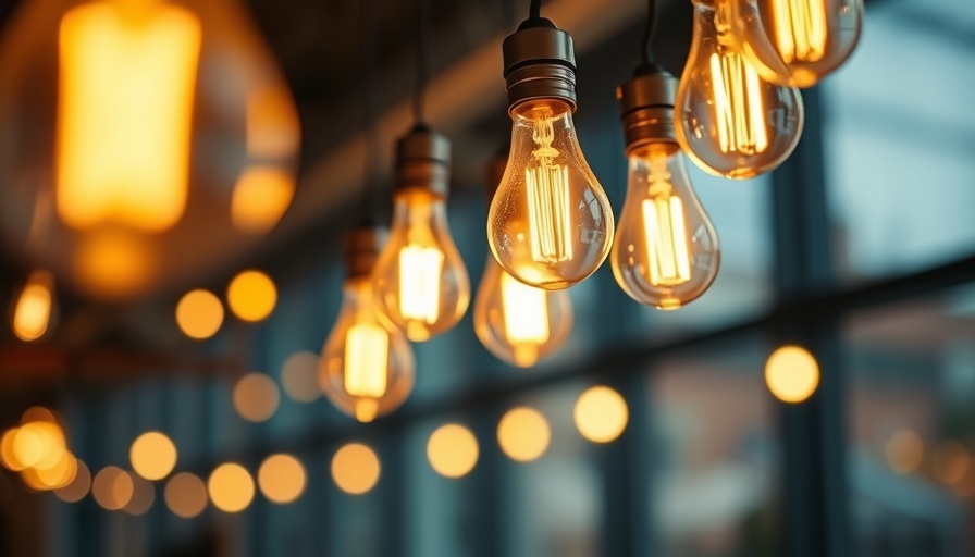 Warm vintage light bulbs glowing in a cozy setting.