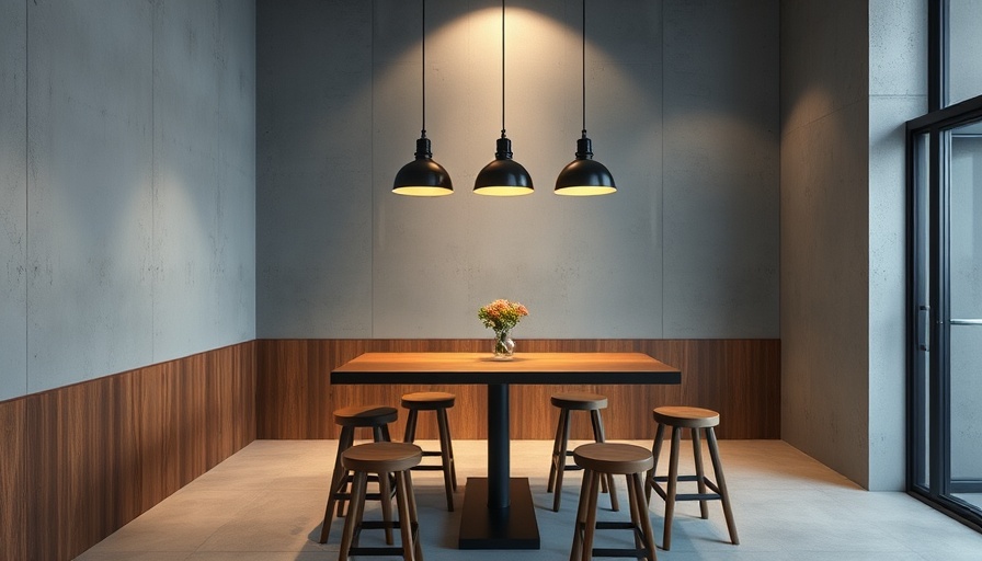 Modern dining area showcasing the advantages of microcement walls.