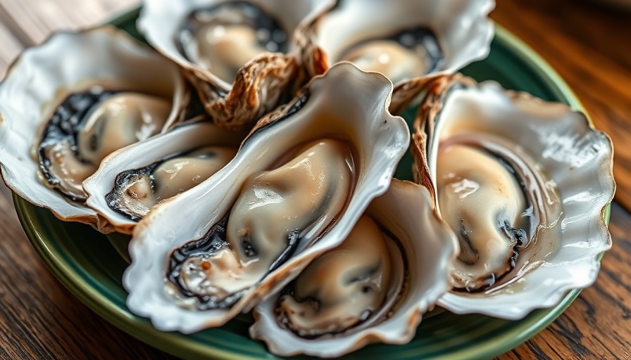 Close-up of fresh oysters on a green plate understanding flakiness in relationships.