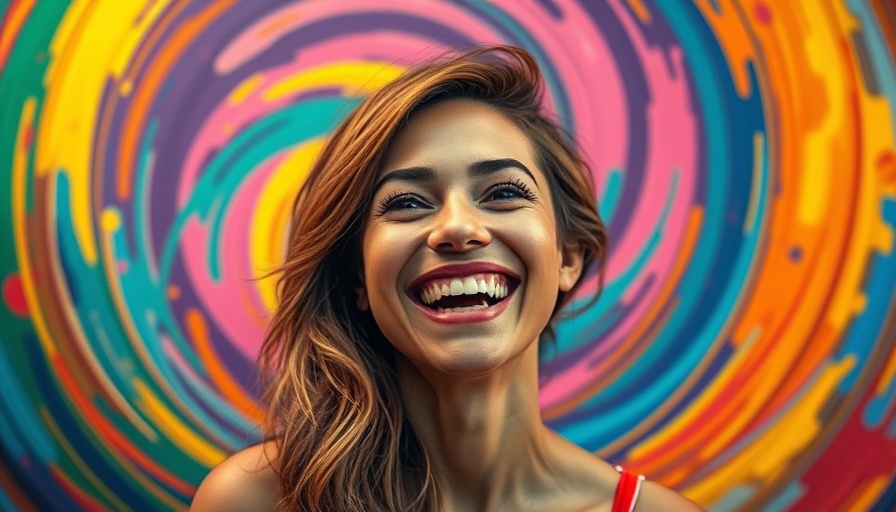 Colorful portrait expressing personal style and self-expression