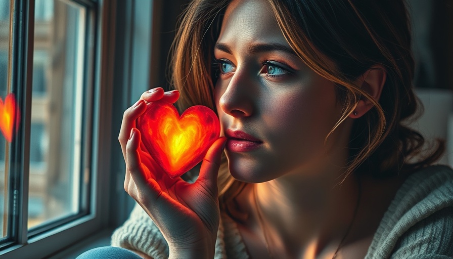 Vivid emotional art of healing after divorce with woman introspective.