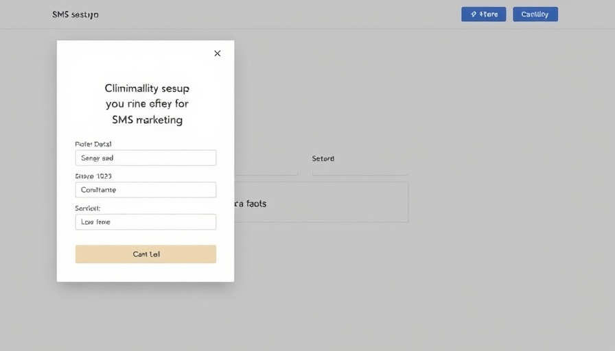 SMS Marketing in Commercial Real Estate popup form for discounts.