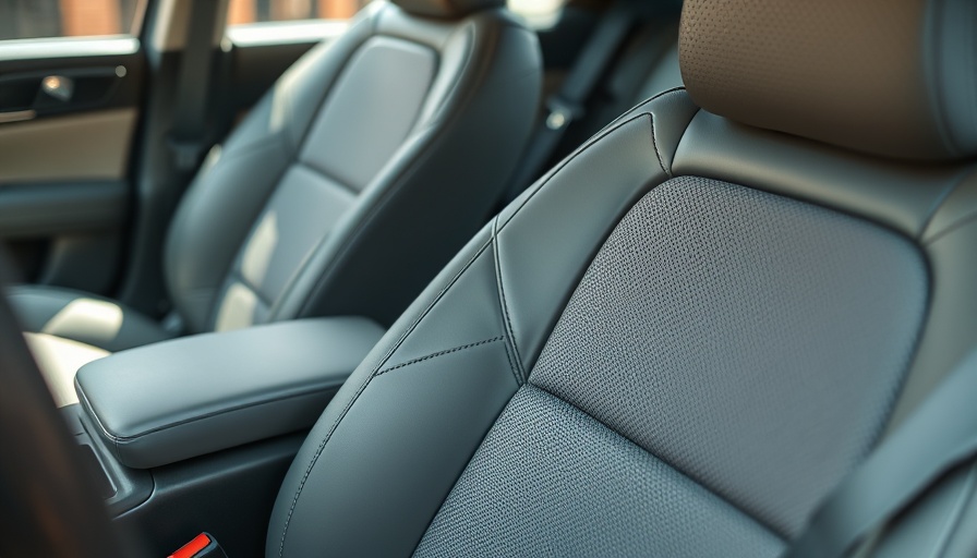 Close-up of car seat rails to lubricate
