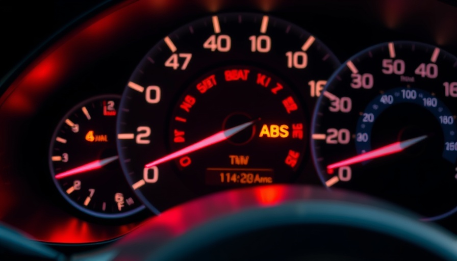 Dashboard warning lights importance with close-up view.