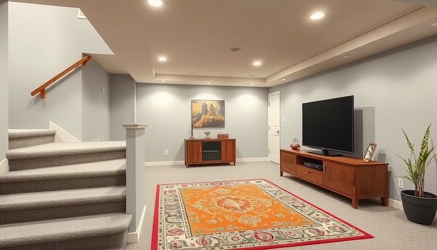 Finished basement value addition, modern decor and cozy stairs.