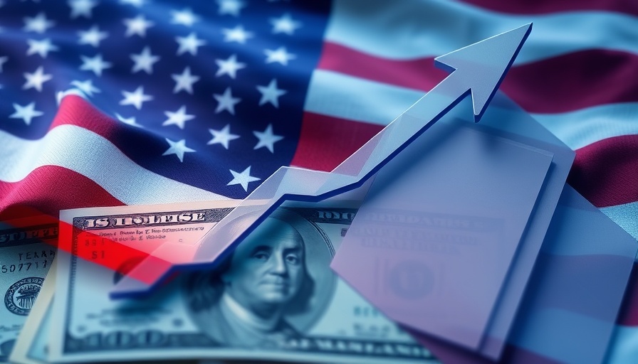 US tariffs impact on Australia aesthetics industry concept with financial symbols.
