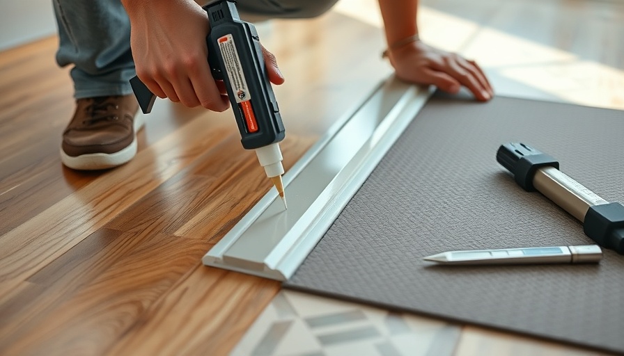 Installing floor transition strip between tile and wood