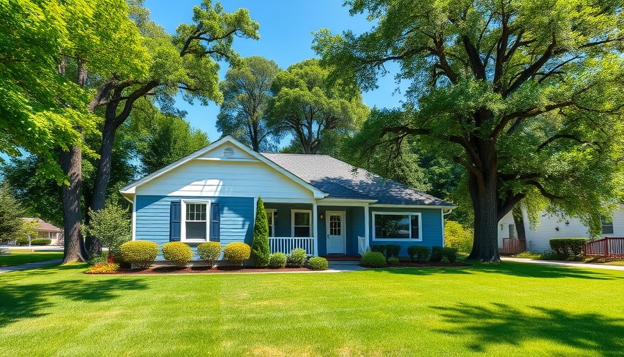 Charming suburban house in Kernersville, NC with greenery.