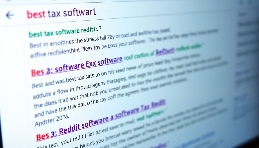 Reddit SEO search results showing tax software discussions.