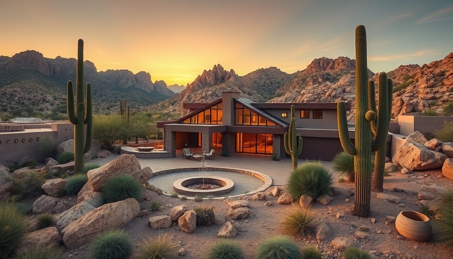 Saguaro Ranch Community Arizona luxury desert home with pool.