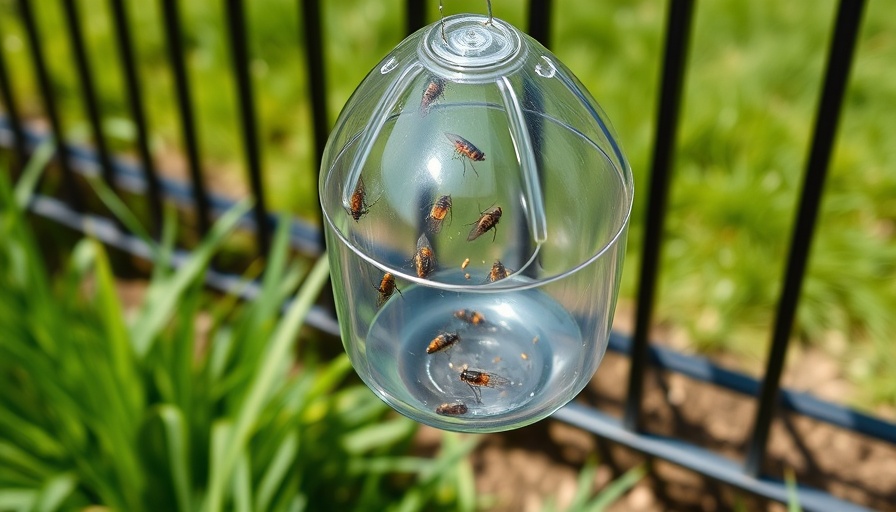 Outdoor fly trap for effective pest control in gardens