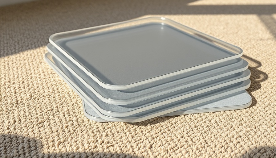 Transparent chair mats stacked on carpet, showcasing best chair mats for carpet.