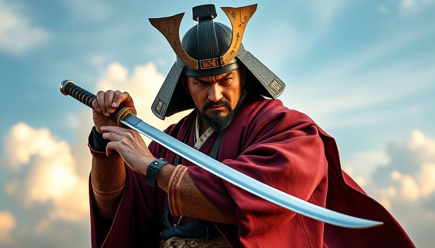 Samurai holding katana sword under cloudy sky, Katana Sword Guide