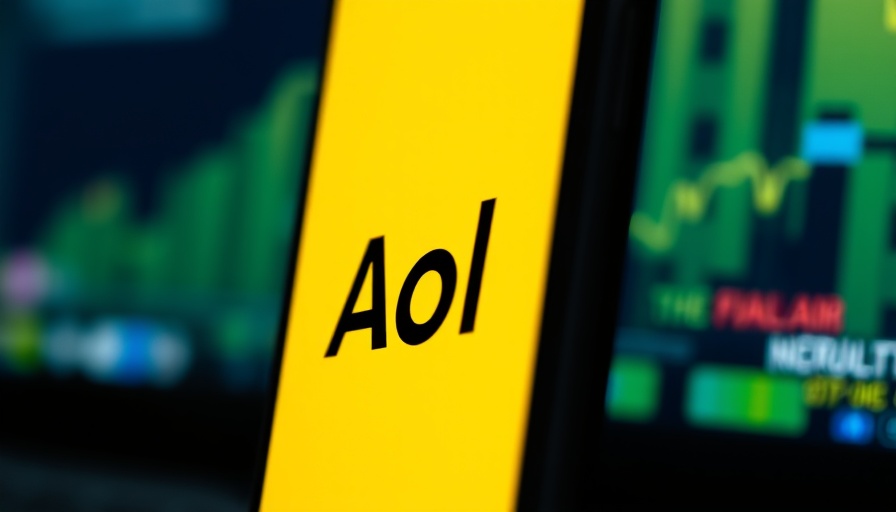 AOL logo displayed on smartphone as dial-up internet ends.