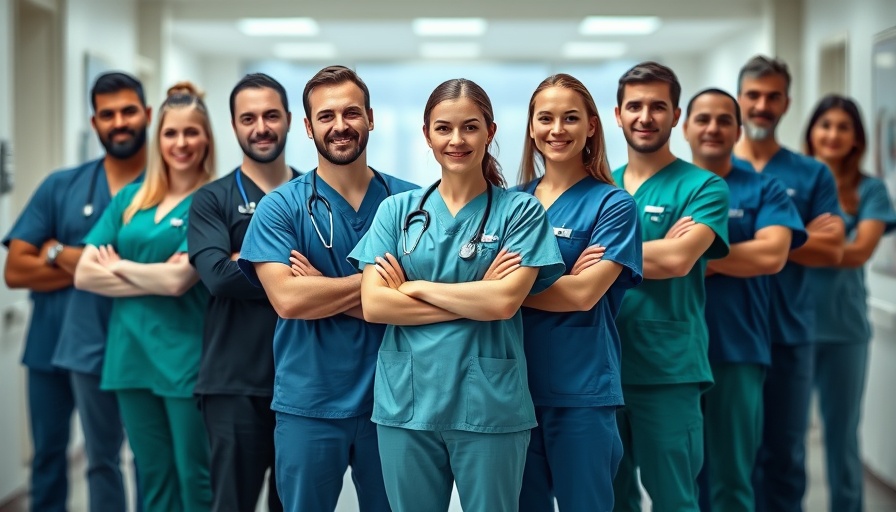 Medical professionals in scrubs, highlighting nurses role in aesthetic medicine.