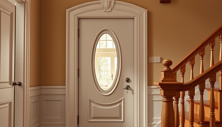 Elegant door in a house interior, showcasing home entry charm.
