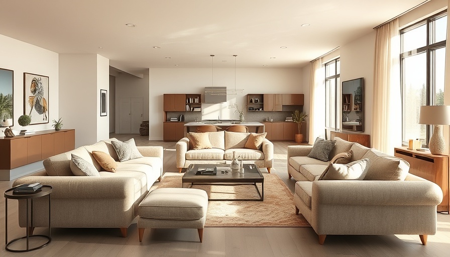 Beverly Hills luxury residences for sale, cozy modern living room.