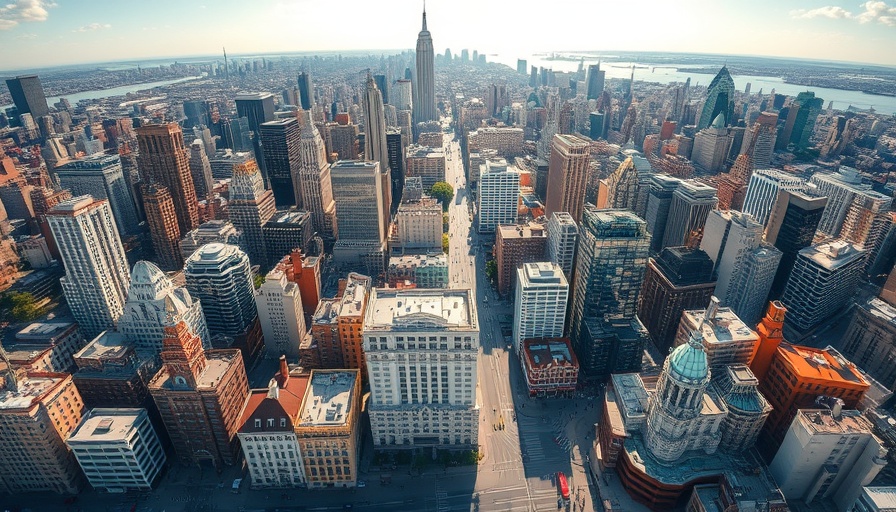 High-angle view of cityscape related to Cousins Properties Acquires The Link at Uptown.