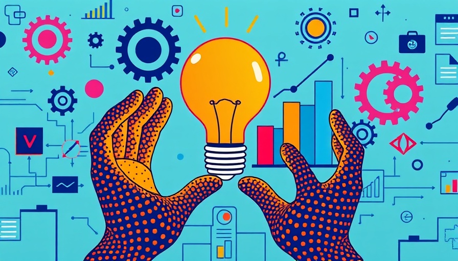 Retro illustration of innovation in Western innovation hubs.