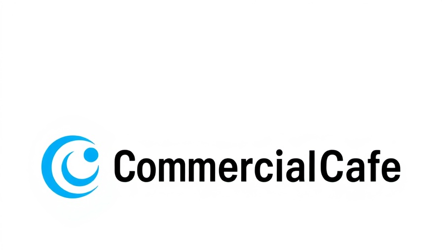 CommercialCafe logo featuring blue swirl icon.