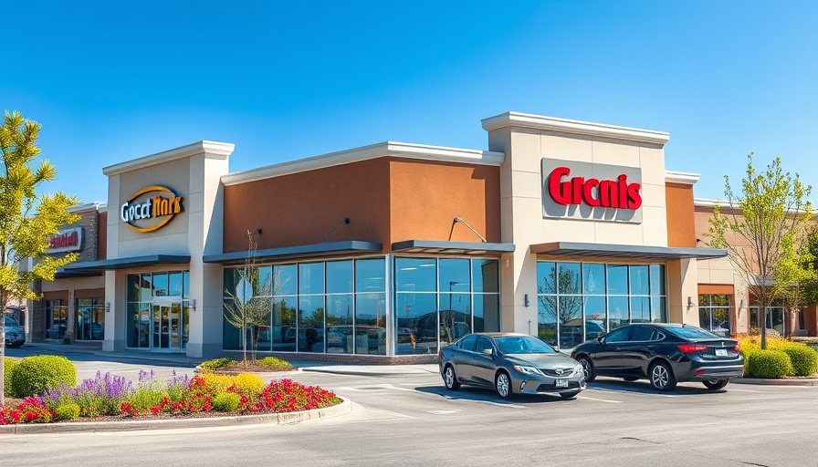 Modern retail property sale in Eastvale with glass storefronts and landscaping.
