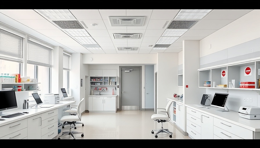 Modern medical office for sale in Orange County, bright and professional.