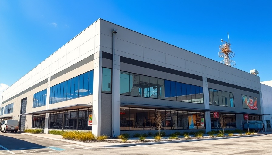 Modern industrial building in Brea CA for lease