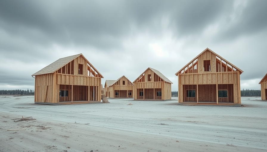 Unfinished houses in Canadian housing market troubles.