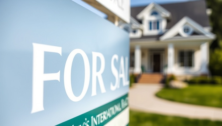 Real estate 'For Sale' sign in front of a house, waiting for homes to become affordable.