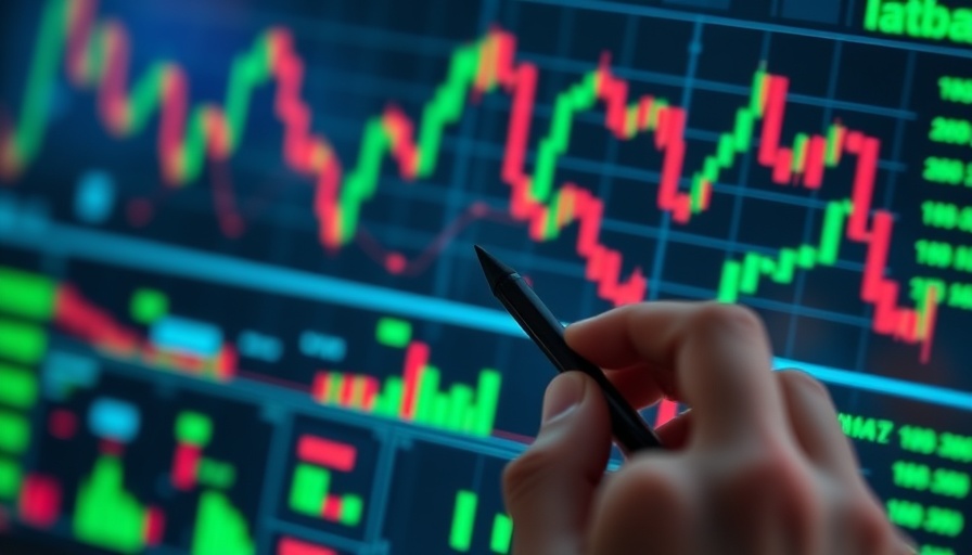 Analyzing commercial real estate trends 2024 on touchscreen device.