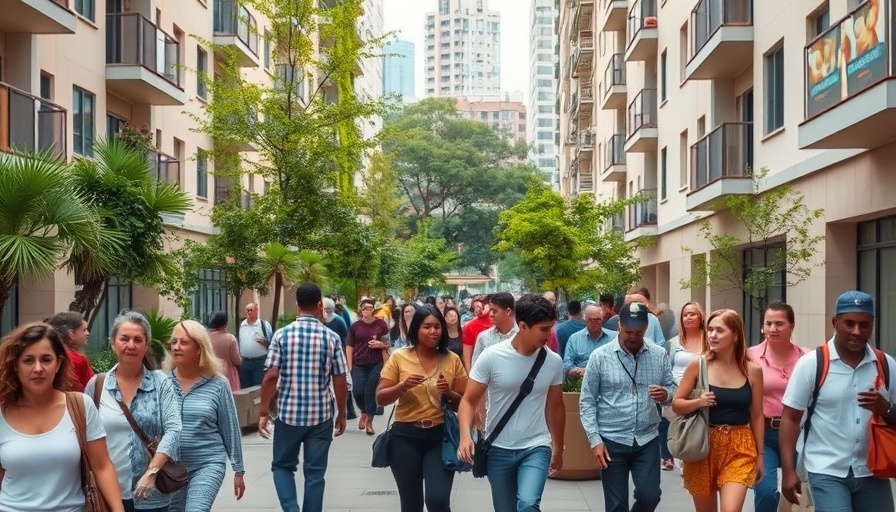 Understanding Section 8 Housing: urban apartment complex with residents.
