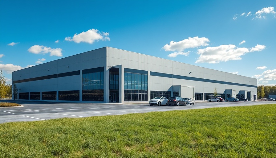 Blue Owl Chirisa Technology joint venture industrial building scenery.