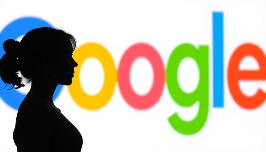 Woman silhouette in front of Google logo, Google AI Mode for mortgage
