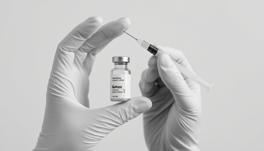 Botox vs. Fillers: Hands with botox vial and syringe