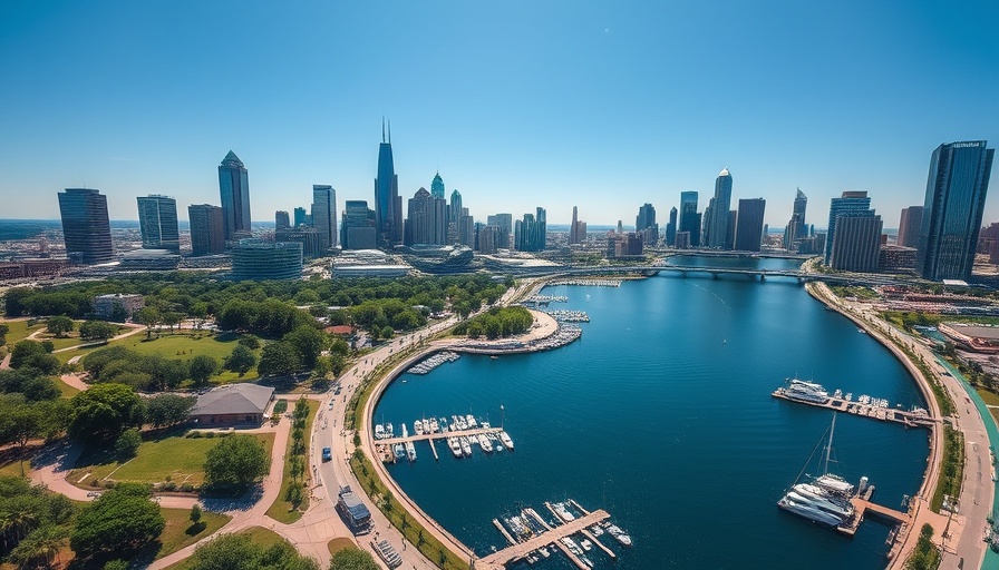 Aerial view of Detroit skyline and marina, New Listings in Detroit.