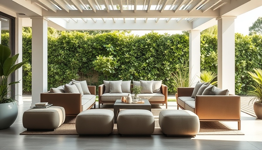 Modern luxury outdoor living space showcasing design trends.