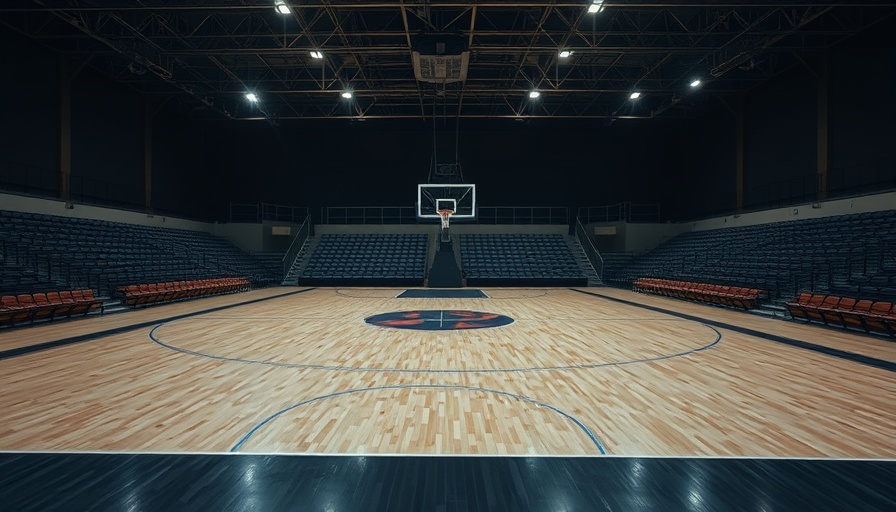 Empty basketball court symbolizing Sacramento Kings' firing of Mike Brown.