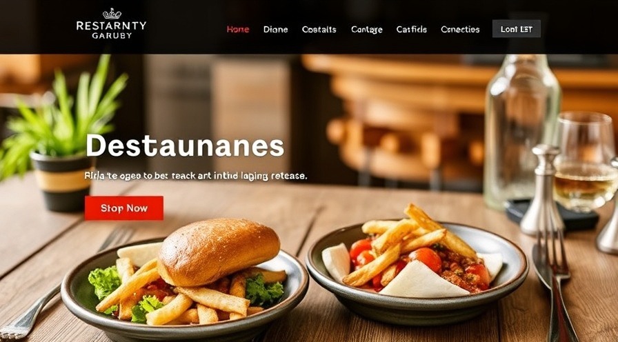 Stunning restaurant website design showcasing vibrant food imagery.