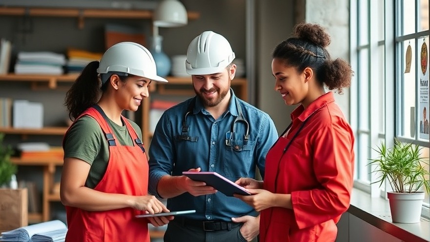 Dedicated staffing agency workers collaborating in a modern office.