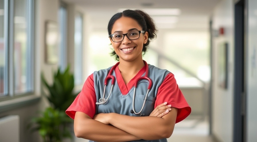 Healthcare staffing employee assisting patients in a medical setting