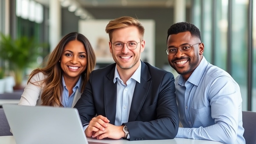 Job recruiters reviewing resumes in a modern office setting.