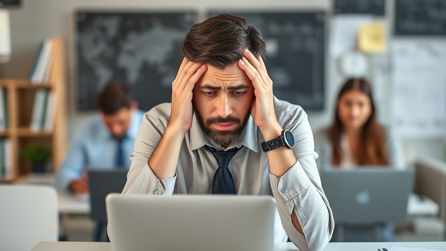 Employee frustration captured in a tense office environment.